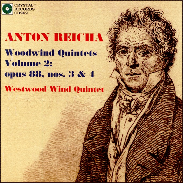 Обложка альбома «Anton Reicha Woodwind Quintets, Volume 2» — Westwood Wind Quintet, John Barcellona, Peter Christ, WIlliam Helmers, Calvin Smith & Patricia Nelson