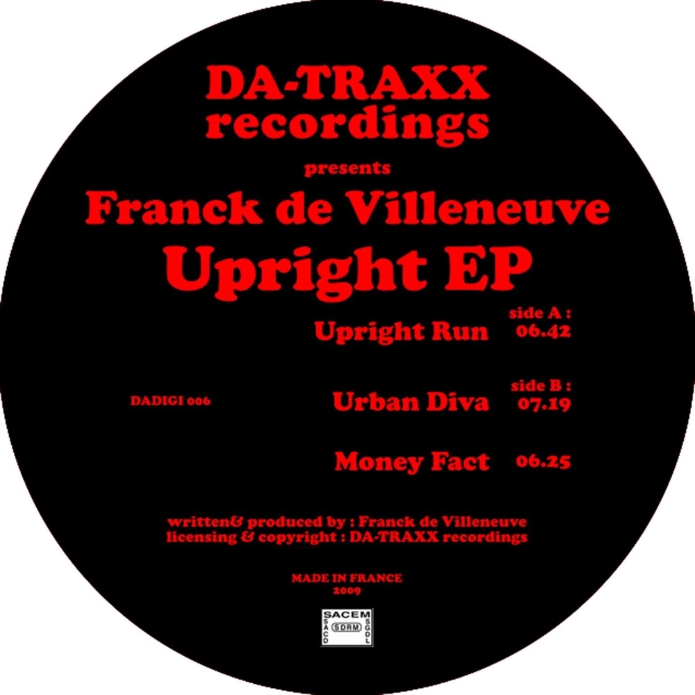 Обложка альбома «Franck De Villeneuve Present: Upright Ep» — Franck De Villeneuve