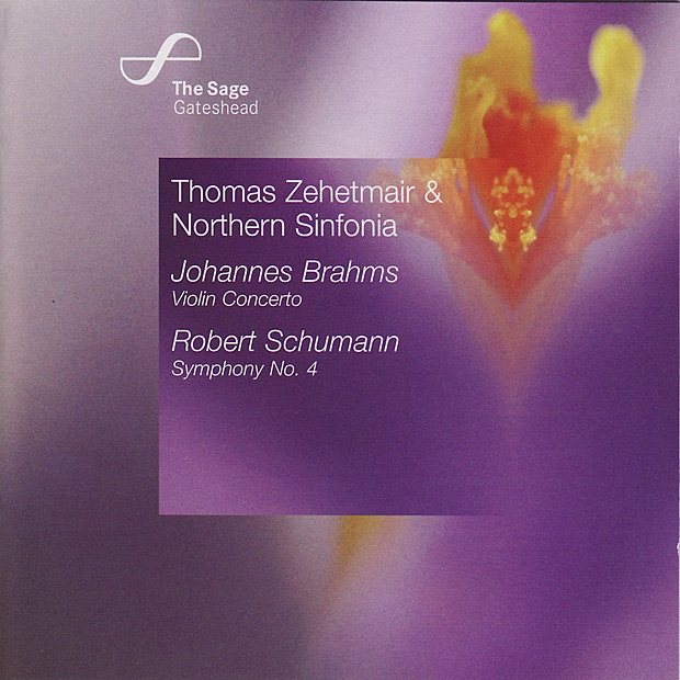 Обложка альбома «Brahms: Violin Concerto - Schumann: Symphony No. 4» — Northern Sinfonia & Thomas Zehetmair