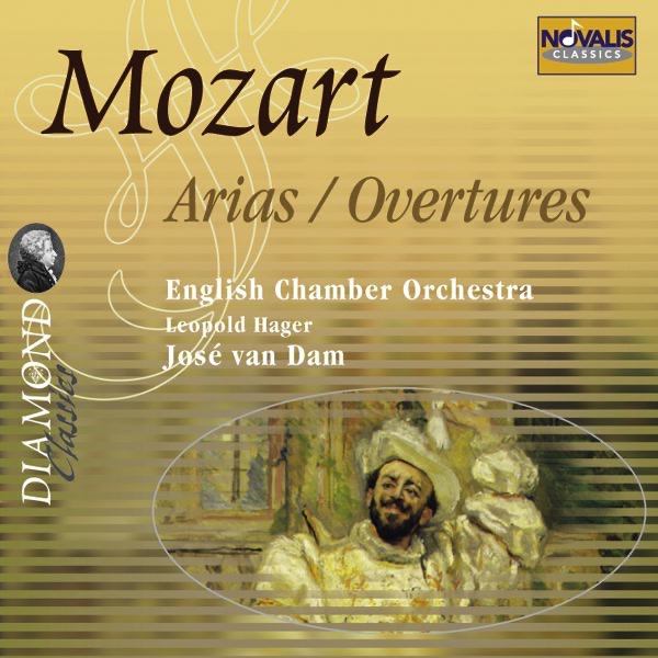 Обложка альбома «Mozart: Arias and Overtures» — English Chamber Orchestra, José Van Dam, Leopold Hager, Orchestre de chambre de Paris & Jean Pierre Wallez