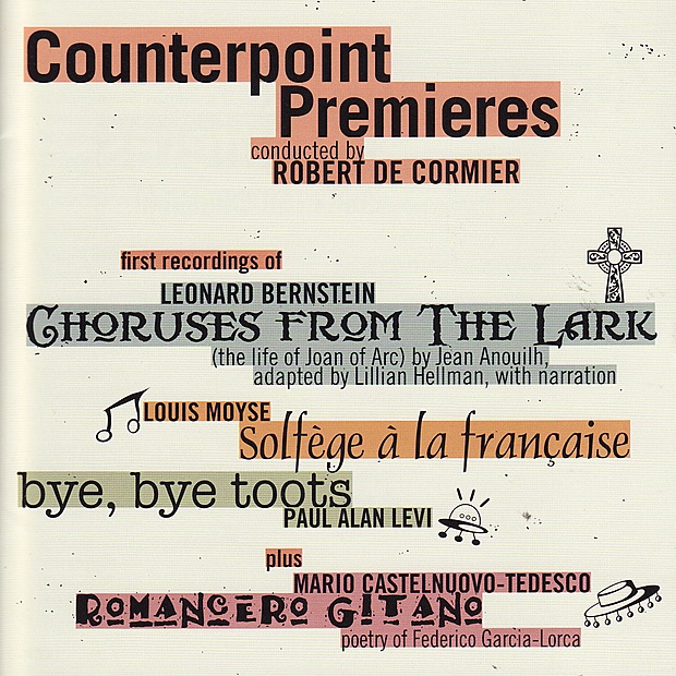 Обложка альбома «Counterpoint Premieres» — Counterpoint & Robert De Cormier