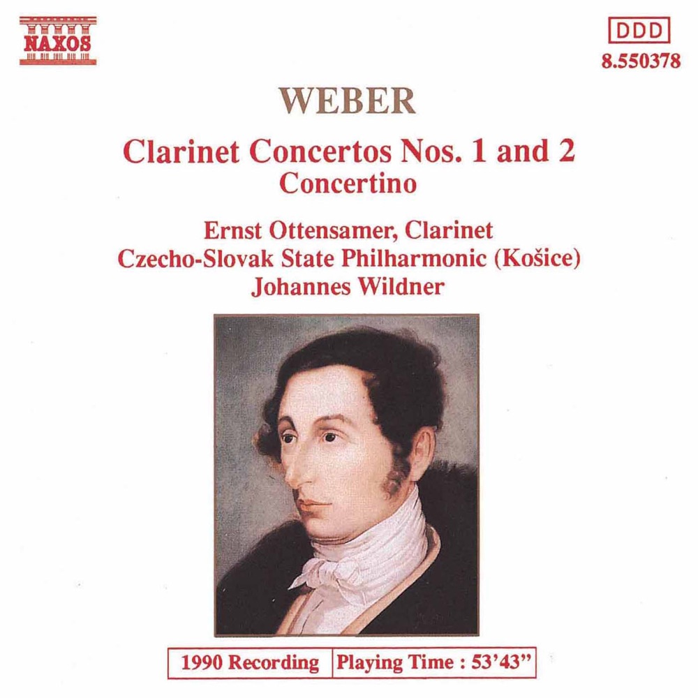 Обложка альбома «Weber: Clarinet Concertos Nos. 1 & 2» — Ernst Ottensamer