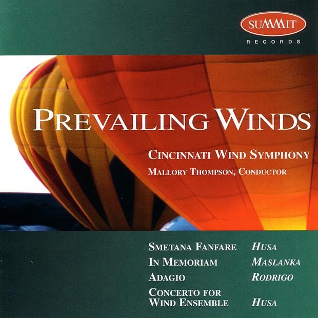 Обложка альбома «Prevailing Winds» — Cincinnati Wind Symphony & Mallory Thompson