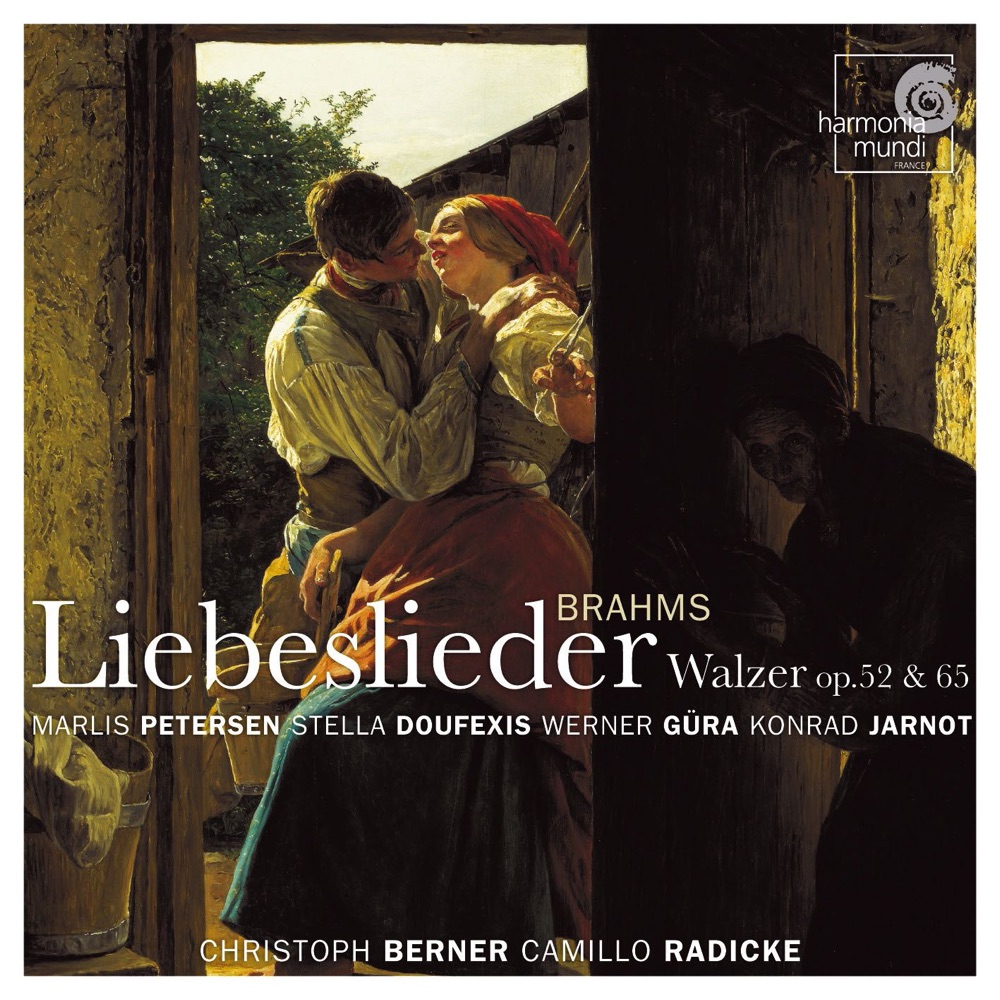 Обложка альбома «Brahms: Liebesliederwalzer» — Konrad Jarnot, Marlis Petersen, Stella Doufexis & Werner Güra