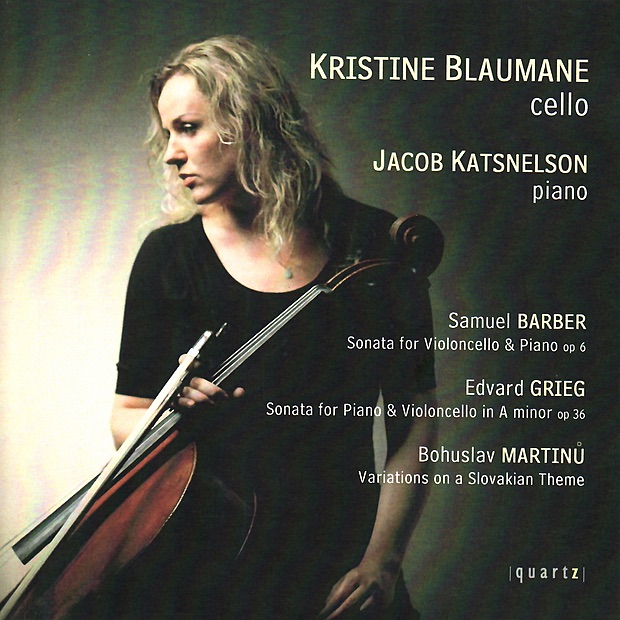 Обложка альбома «Barber: Cello Sonata, Op. 6 - Grieg: Cello Sonata in A Minor - Martinů: Variations on a Slovakian Theme» — Kristine Blaumane & Jacob Katsnelson
