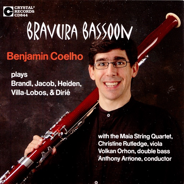 Обложка альбома «Bravura Bassoon» — Benjamin Coelho, The Maia String Quartet, Amy Appold, Margaret Soper Gutierrez, Elizabeth Oakes, Hannah Holman, Christine Rutledge, Volkan Orhon & Anthony Arnone