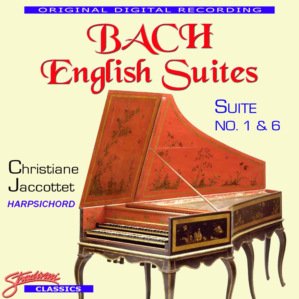 Обложка альбома «Bach English Suites No. 1 & 6» — Christiane Jaccottet