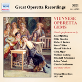 Cover art for Viennese Operetta Gems (1927-1949) by Anni Frind, Charles Kullman, Dusolina Giannini, Elisabeth Schumann, Elsa Kochhann, Franz Volker, Gitta Alpar, Herbert Ernst Groh, Hilde Gueden, Hjordis Schymberg, Jarmila Novotna, Johann Strauss, Joseph Schmidt, Julius Patzak, Jussi Björling, Lillie Claus, Marcel Wittrisch, Richard Tauber & Walther Ludwig