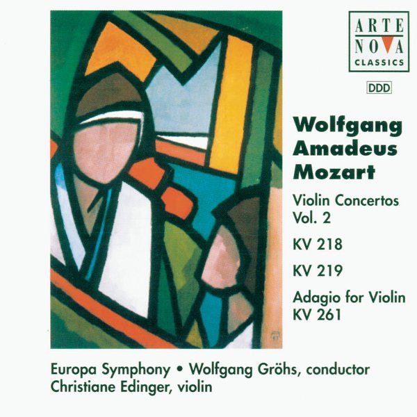 Обложка альбома «Mozart: Violin Concertos Vol. 2» — Wolfgang Gröhs, Christiane Edinger & Europa Symphony