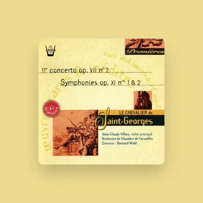 Listen to Orchestre de Chambre de Versailles, watch music videos, read bio, see tour dates & more!