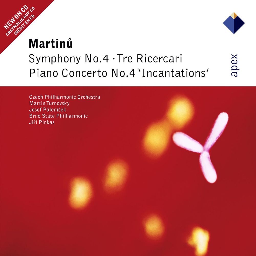 Обложка альбома «Martinu: Symphony No. 4 - Piano Concerto No. 4 "Incantations" - Tre Ricercari» — Martin Turnovsky