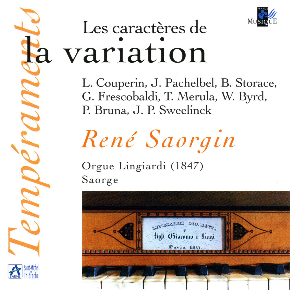 Les Caractères de la Variation (Orgue Lingiardi, Saorge) cover art