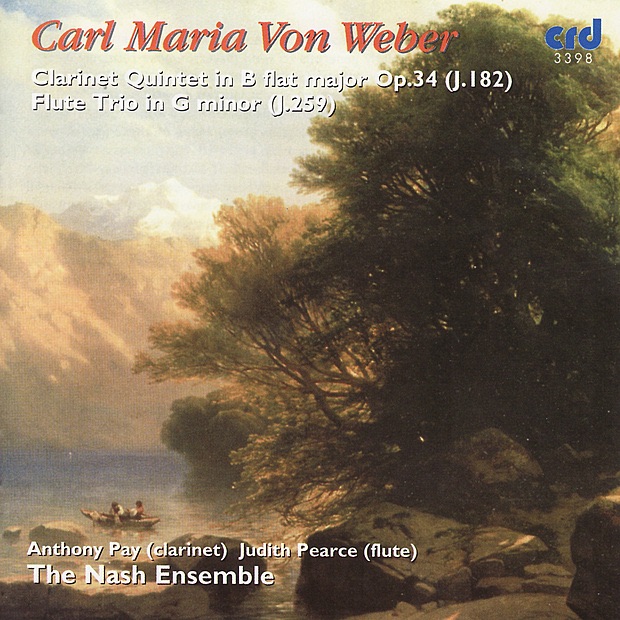 Обложка альбома «Weber: Clarinet Quintet in B Flat Major, Flute Trio in G Minor» — Antony Pay, Judith Pearce & The Nash Ensemble