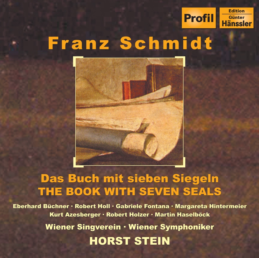 Обложка альбома «Schmidt: Buch Mit Sieben Siegeln (Das) (The Book With Seven Seals)» — Eberhard Buchner, Margareta Hintermeier, Gabriele Fontana, Kurt Azesberger, Horst Stein, Friends of Music Choral Society, Vienna, Robert Holzer, Martin Haselbock, Vienna Philharmonic & Robert Holl