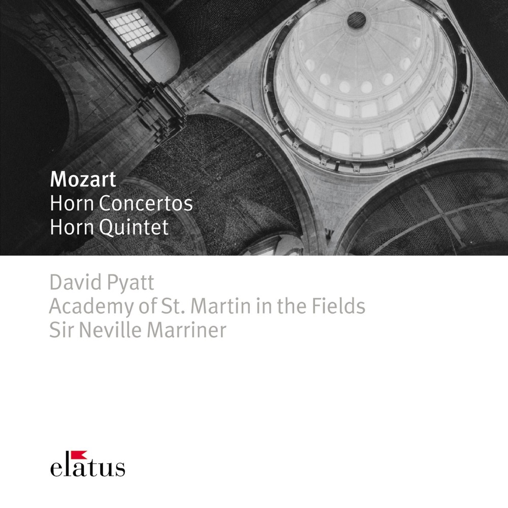Обложка альбома «Mozart: Horn Concertos & Horn Quintet» — Academy of St Martin in the Fields, David Pyatt & Sir Neville Marriner
