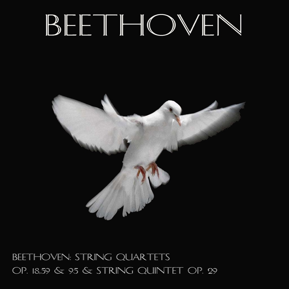 Обложка альбома «Beethoven: String quartets Op. 18, 59 & 95 & String quintet Op. 29» — Budapest String Quartet