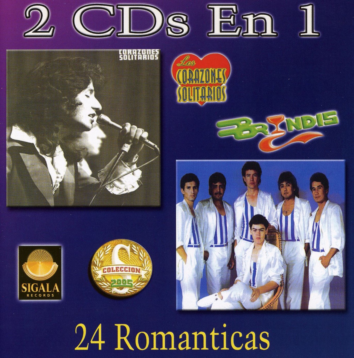 Grupo Bryndis Y Los Corazones Solitarios: 24 Romanticas cover art