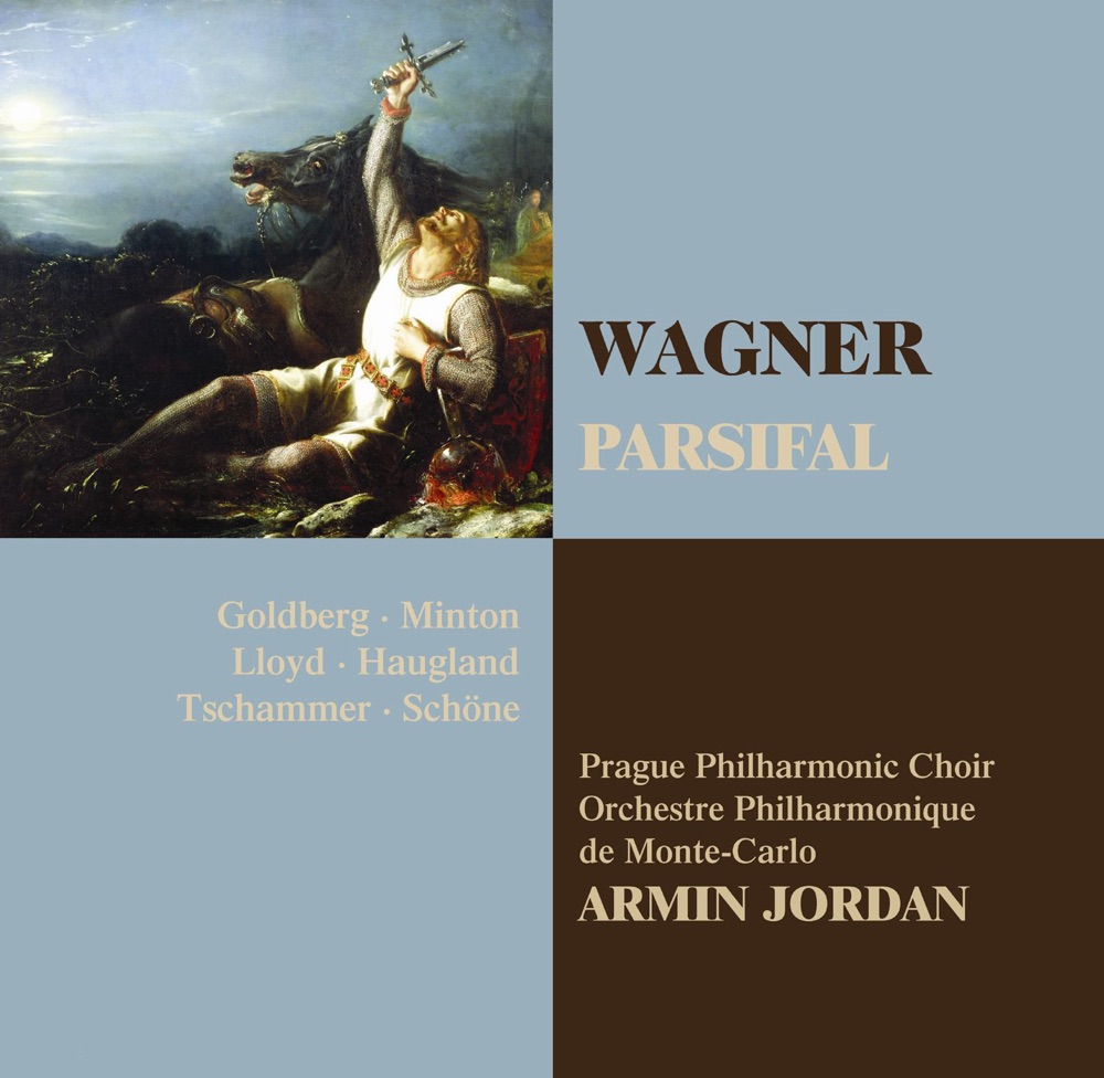 Обложка альбома «Wagner: Parsifal» — Aage Haugland, Armin Jordan, Britt-Marie Aruhn, Christer Bladin, Eva Saurova, Gertrud Oertel, Gilles Cachemaille, Hanna Schaer, Hans Tschammer, Jocelyne Chamonin, Michael Roider, Monte-Carlo Philharmonic Orchestra, Paul Frey, Prague Philharmonic Choir, Reiner Goldberg, Robert Lloyde, Tamara Herz, Wolfgang Schöne & Yvonne Minton