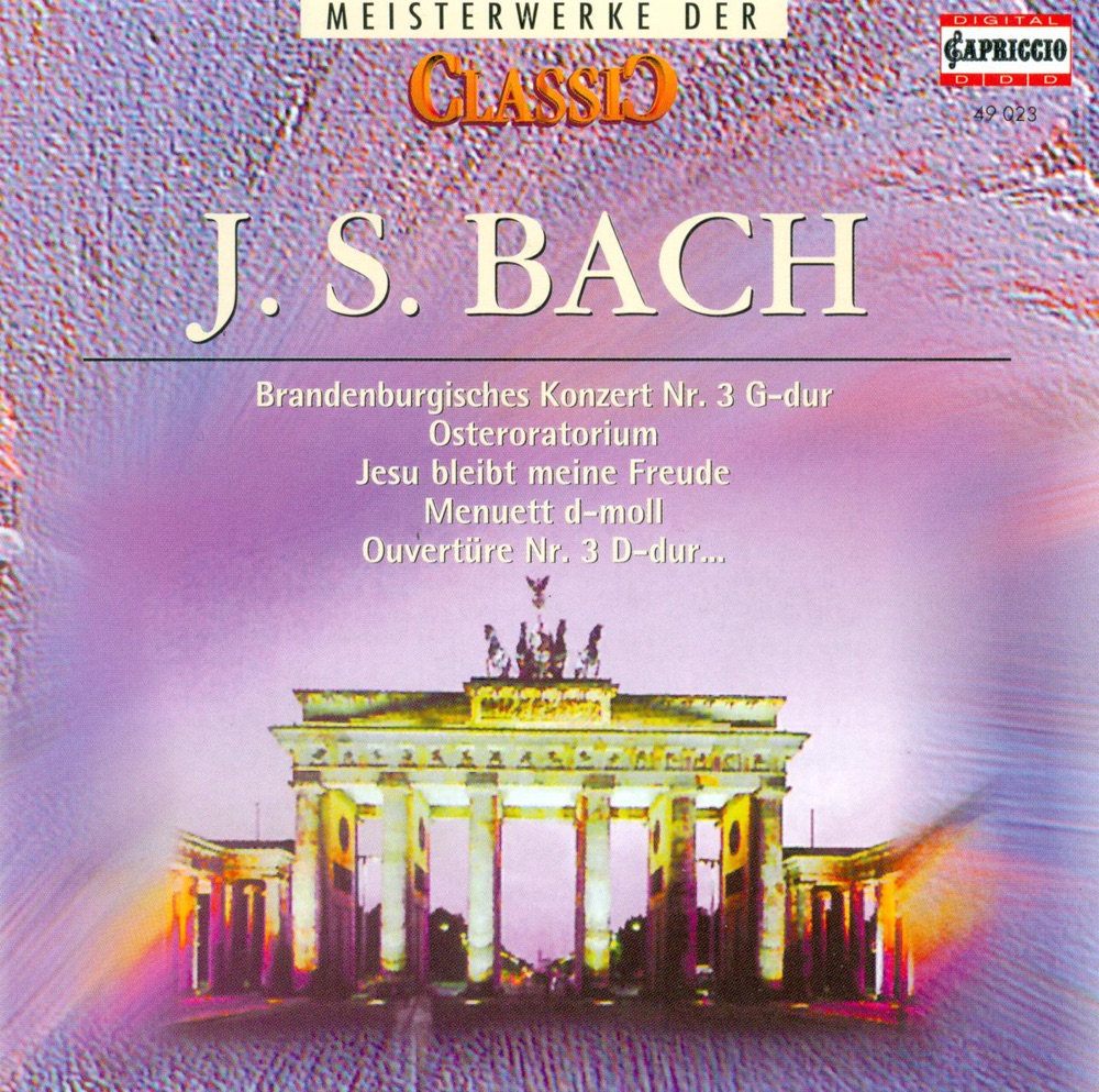 Обложка альбома «Classic Masterworks - Johann Sebastian Bach» — Helmut Winschermann, German Bach Soloists, Christian Altenburger, Franz Just, Frank Berger, Hans-Dieter Weber, Max Pommer, Burkhard Glaetzner, New Bach Collegium Musicum Leipzig, Walter Heinz Bernstein, Eberhard Palm, Ludwig Guttler, Karl-Heinz Passin, Friedrich Kircheis, Bob van Asperen, Paul Meisen, Rainer Kussmaul & Wolfgang Basch Trumpet Ensemble