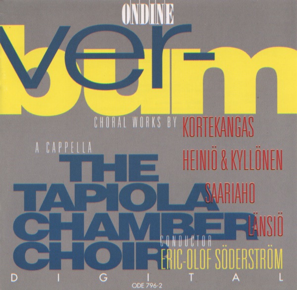 An Anthology of Choral Works By Kortekangas, Saariaho, Lansio, Heinio and Kyllonen