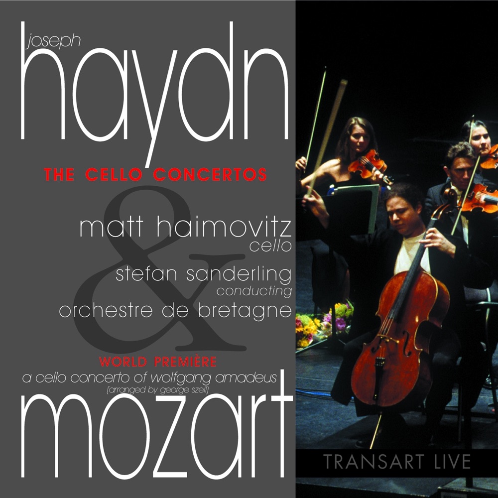 Обложка альбома «Haydn & Mozart: Cello Concertos» — Matt Haimovitz, Stefan Sanderling & Orchestre National de Bretagne
