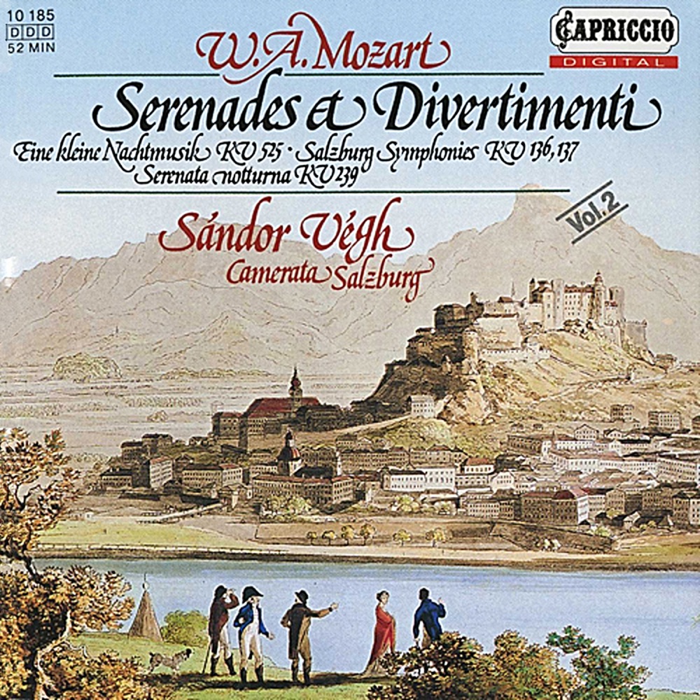 Обложка альбома «Mozart: Serenades & Divertimenti, Vol. 2» — Camerata Salzburg & Sandor Vegh