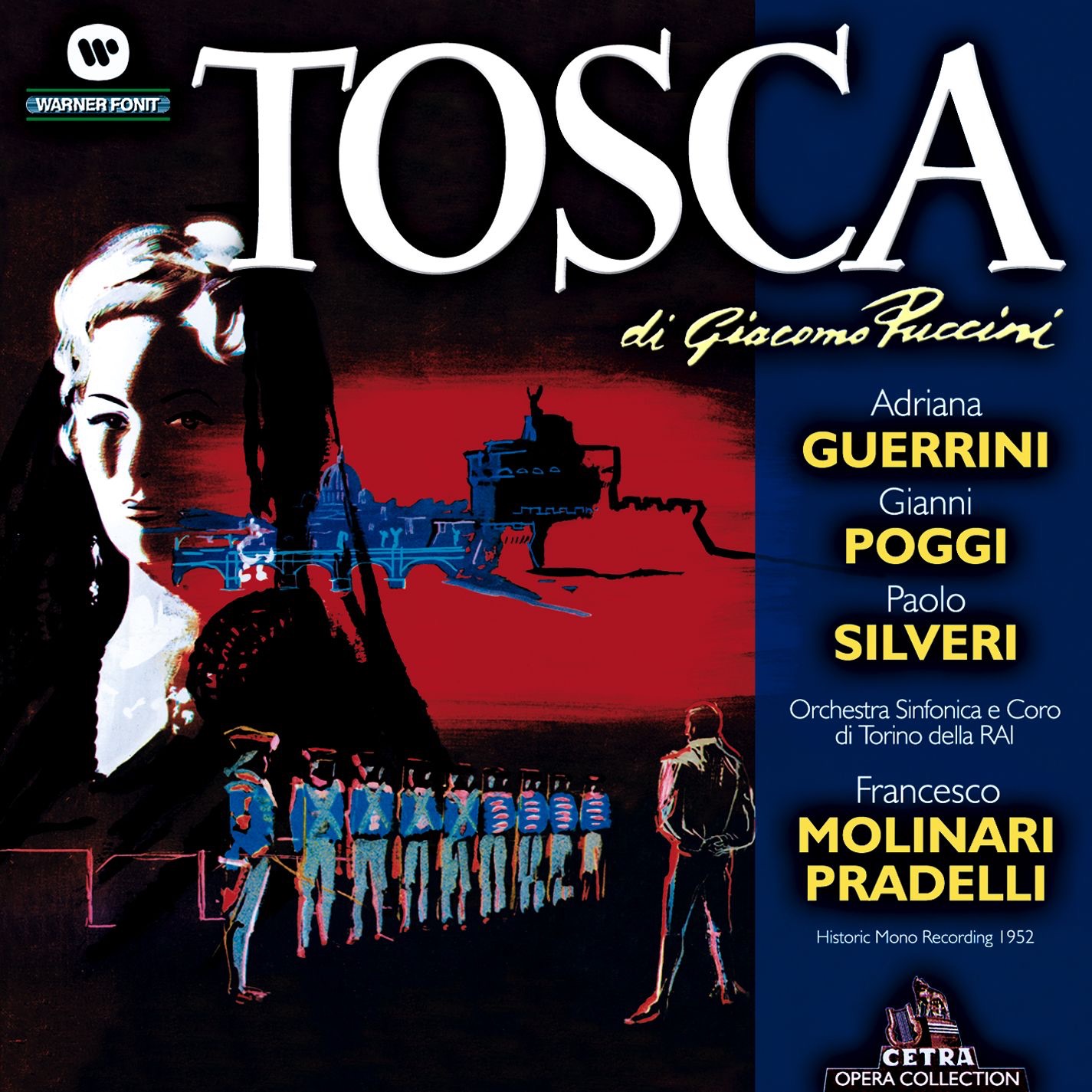 Puccini: Tosca by Adriana Guerrini, Francesco Molinari-Pradelli & Orchestra Sinfonica di Torino della RAI album cover