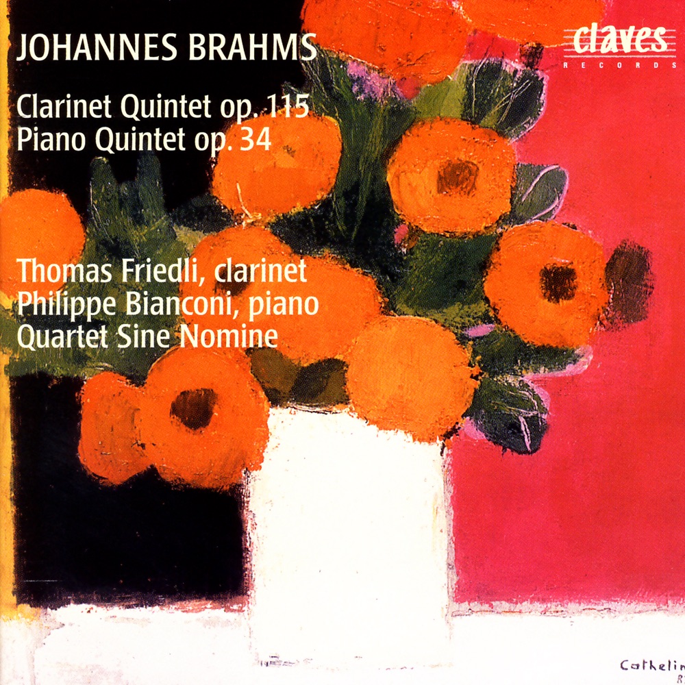 Обложка альбома «Johannes Brahms: The Four Quintets, Vol. 1» — Philippe Bianconi, Quartet Sine Nomine & Thomas Friedli