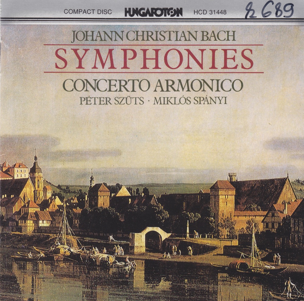 Обложка альбома «Symphonies» — Concerto Armonico, Imre Mohl, Sándor Endrődi, Tibor Maruzsa, Alfredo Bernardini & Pier-Luigi Fabretti