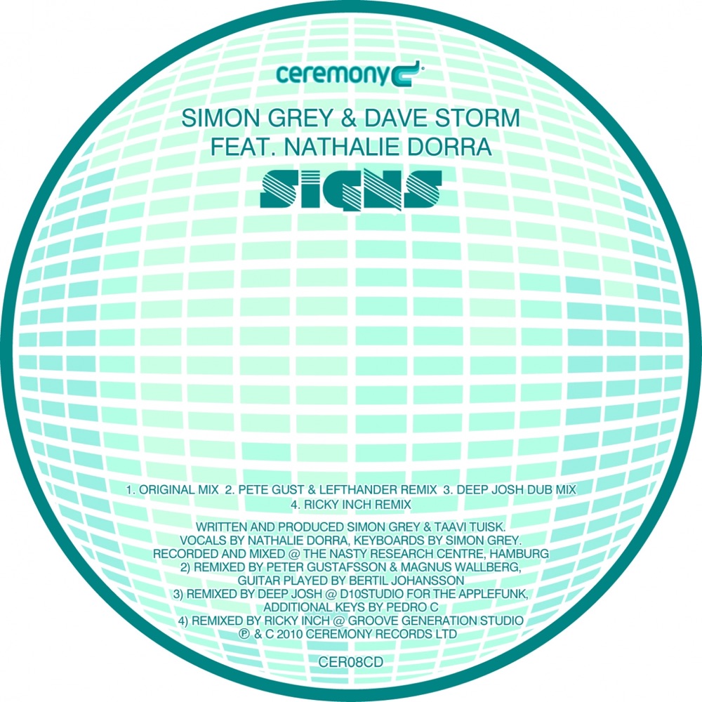 Обложка альбома «Signs (feat. Nathalie Dorra) - EP» — Simon Grey & Dave Storm