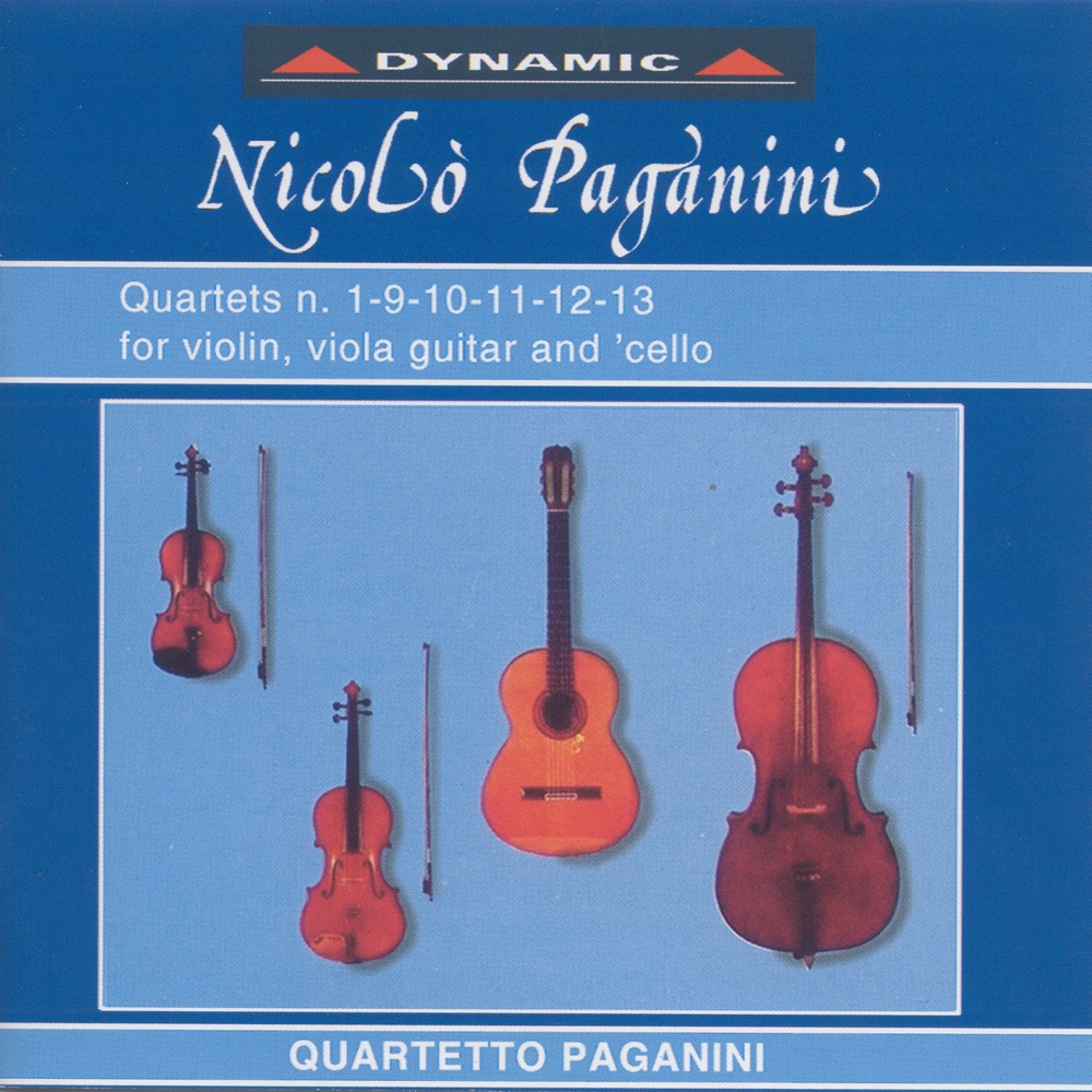 Обложка альбома «Paganini: 15 Quartets for Strings and Guitar, Vol. 1» — Paganini Quartet