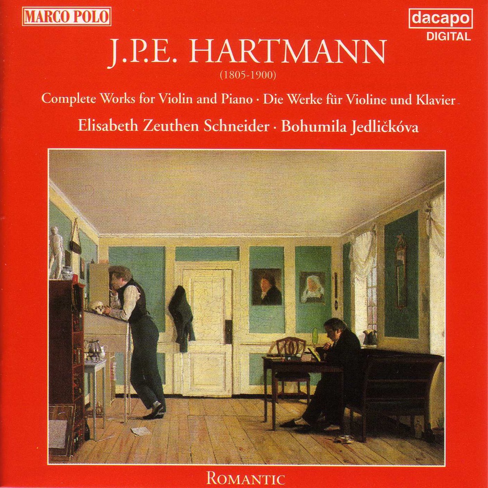 Обложка альбома «Hartmann: Works for Violin and Piano (Complete)» — Bohumila Jedlickova & Elisabeth Zeuthen Schneider