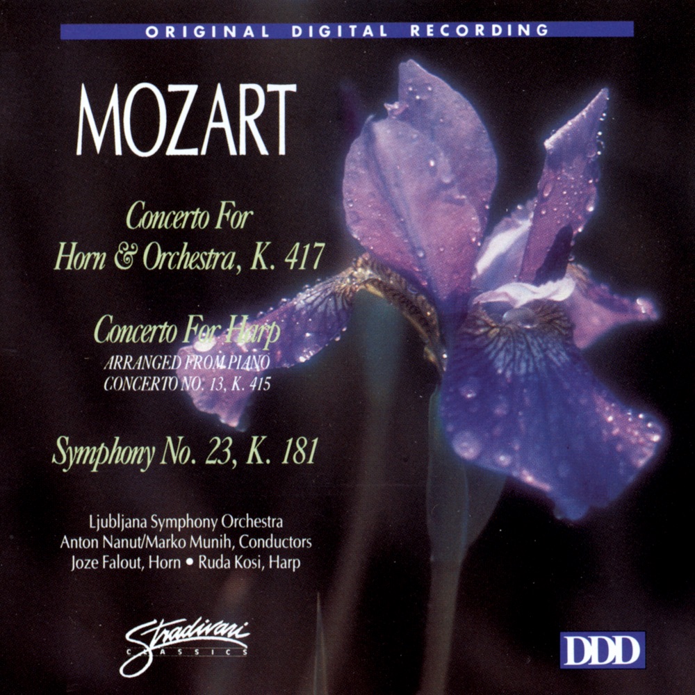 Обложка альбома «Concertos for Horn & Harp/Sym. #23» — Joze Falout, Ruda Kosi, The Ljubljana Symphony Orchestra, Anton Nanut & Marko Munih