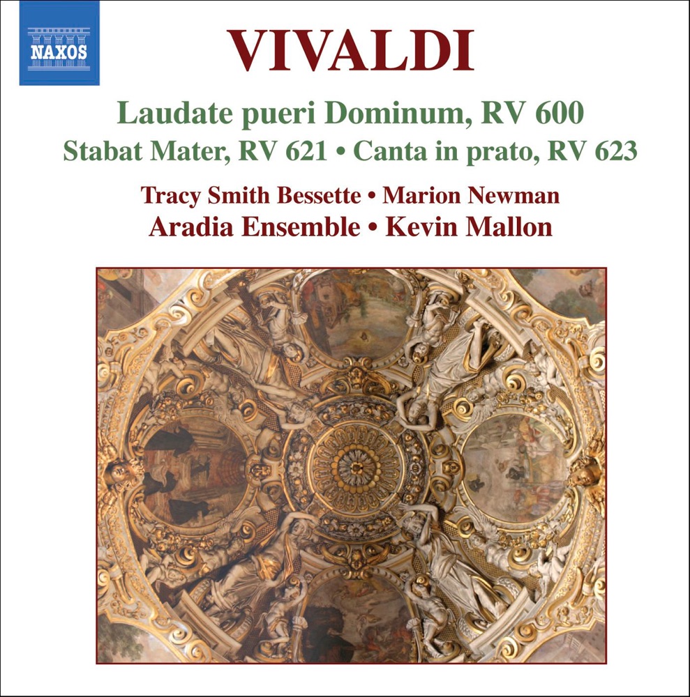 Обложка альбома «Vivaldi: Laudate pueri Dominium, RV 600 - Stabat Mater, RV 621 - Canta in prato, RV 623 - Clarae Stellae, Scintillate, RV 625» — Aradia Ensemble, Kevin Mallon, Maron Newman & Tracy Smith Bessette