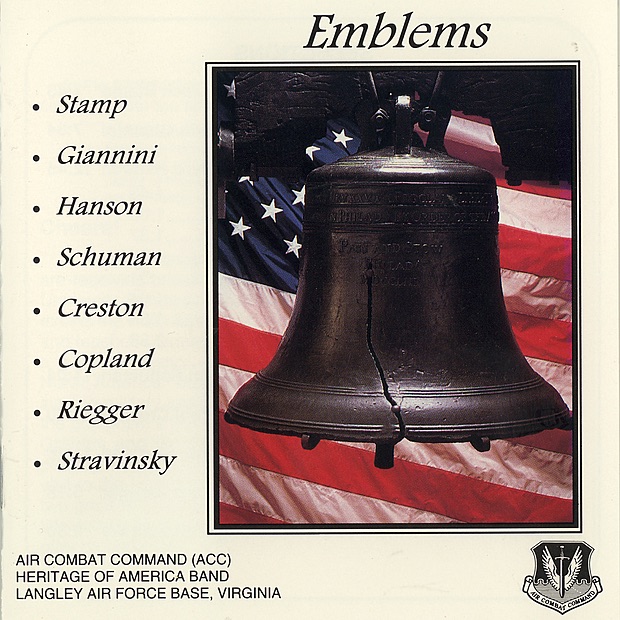 Обложка альбома «Emblems» — Air Combat Command Heritage of America Band