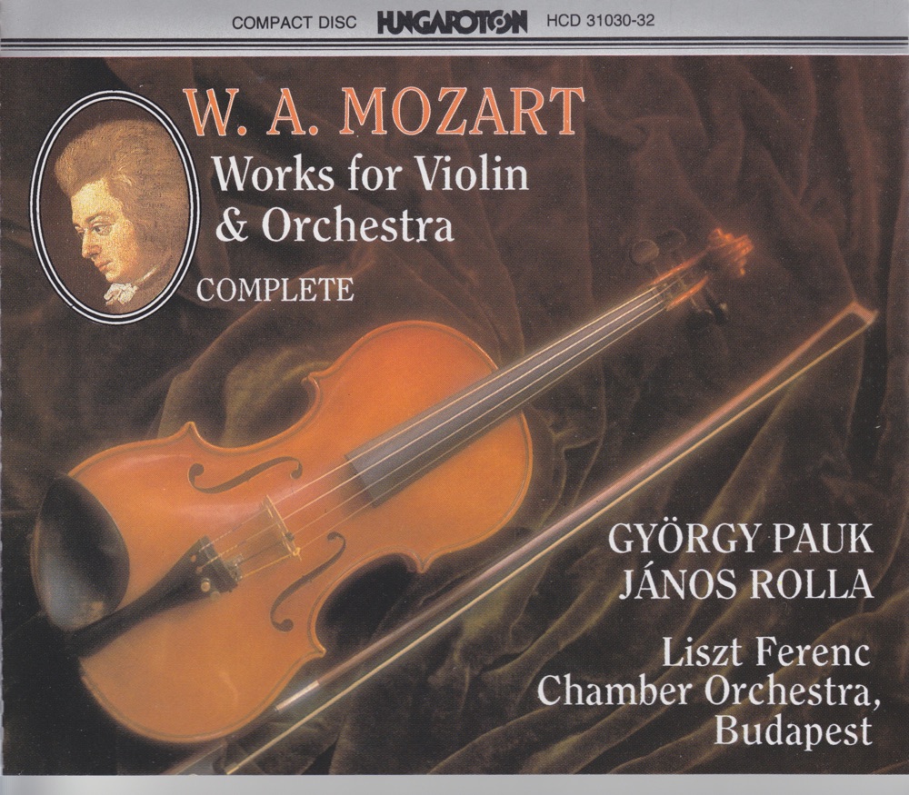Обложка альбома «Works for Violin & Orchestra» — György Pauk, János Rolla & Franz Liszt Chamber Orchestra