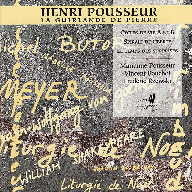 Обложка альбома «Pousseur: La Guirlande de Pierre» — Marianne Pousseur, Vincent Bouchot & Frederic Rzewski