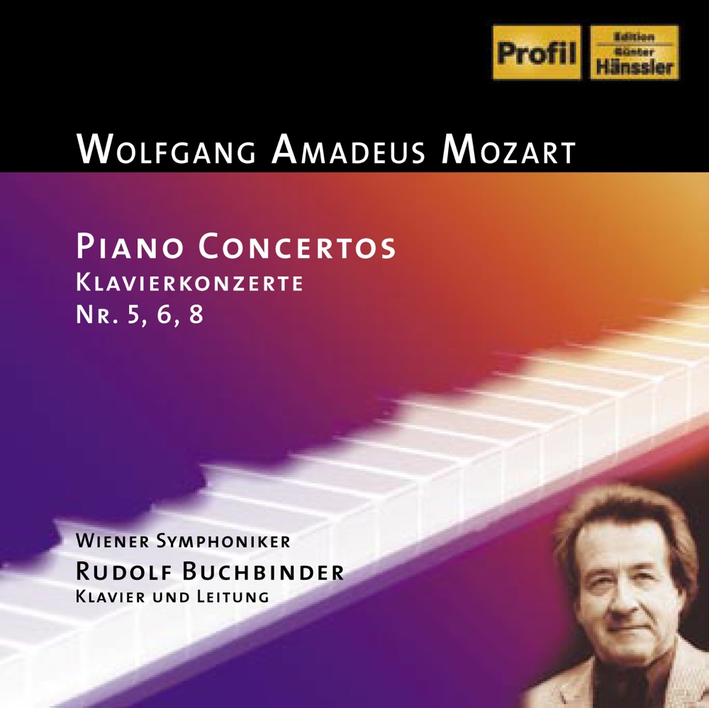 Обложка альбома «Mozart: Piano Concerto Nos. 5, 6 and 8 - Rondo In D Major» — Vienna Philharmonic, Vladimir Fedoseyev & Rudolf Buchbinder