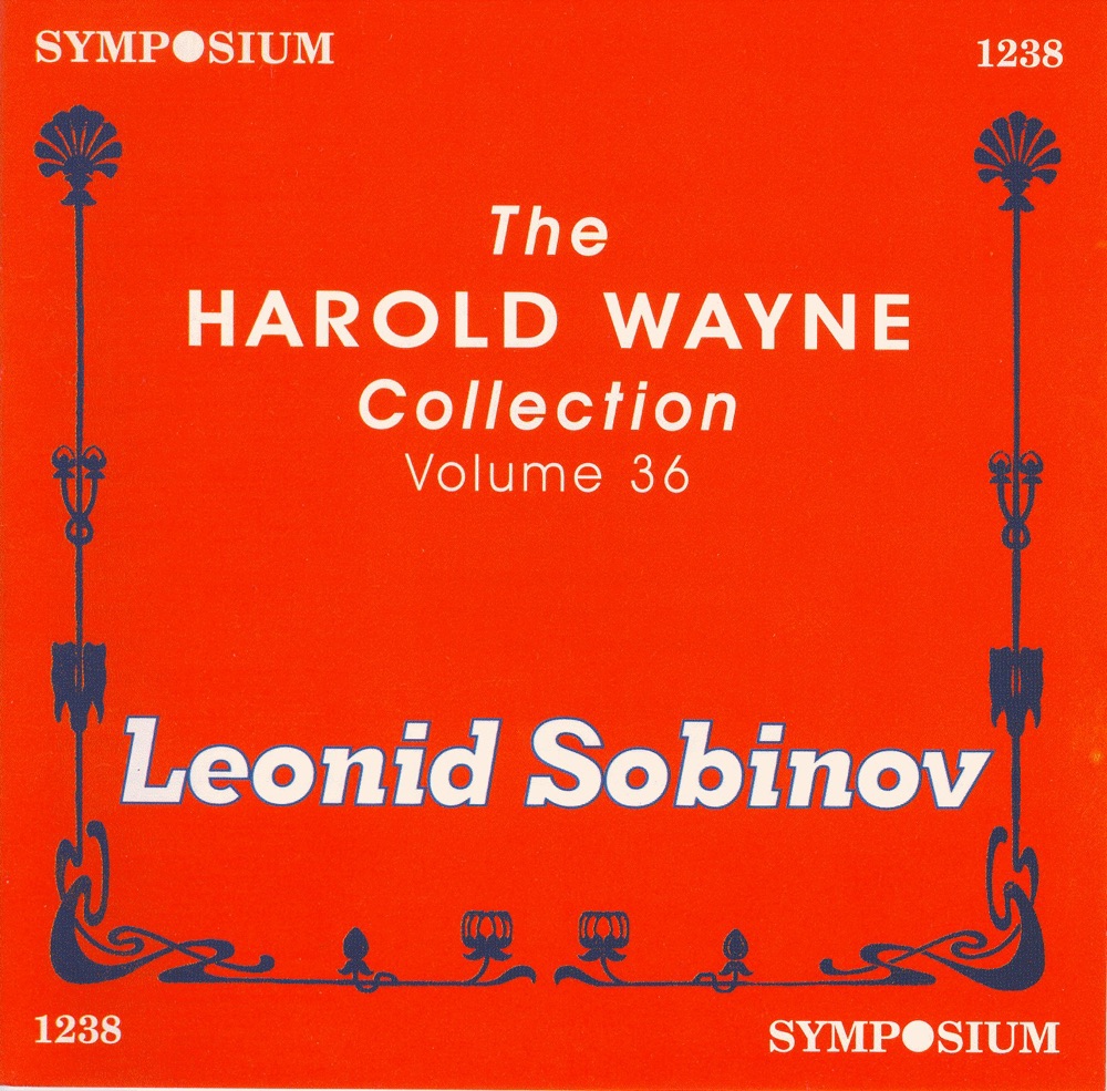 Обложка альбома «The Harold Wayne Collection, Vol. 36 (1901, 1904)» — Studio Pianist & Leonid Sobinov