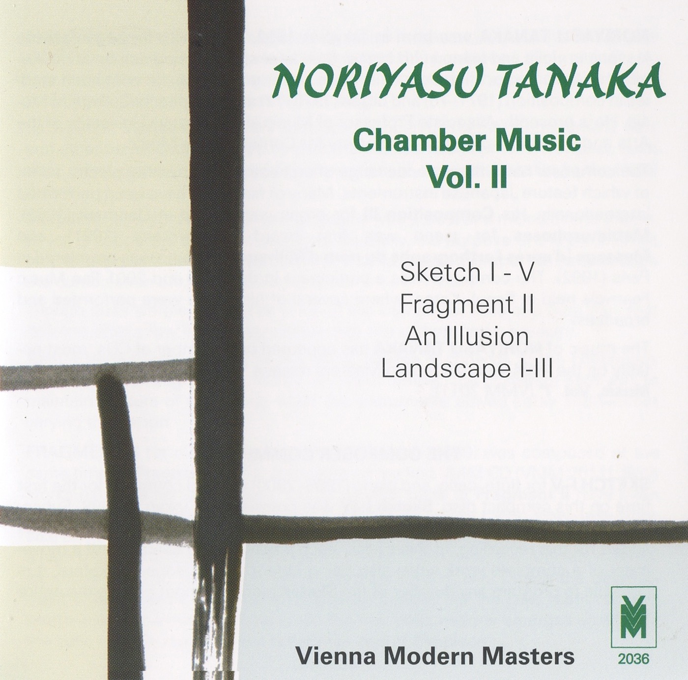 Tanaka: Chamber Music, Vol. 2 by David Riniker, Andras Adorjan, Gen Matsuyama, Deborah Marshall, Frank Stadler & Han-An Liu album cover
