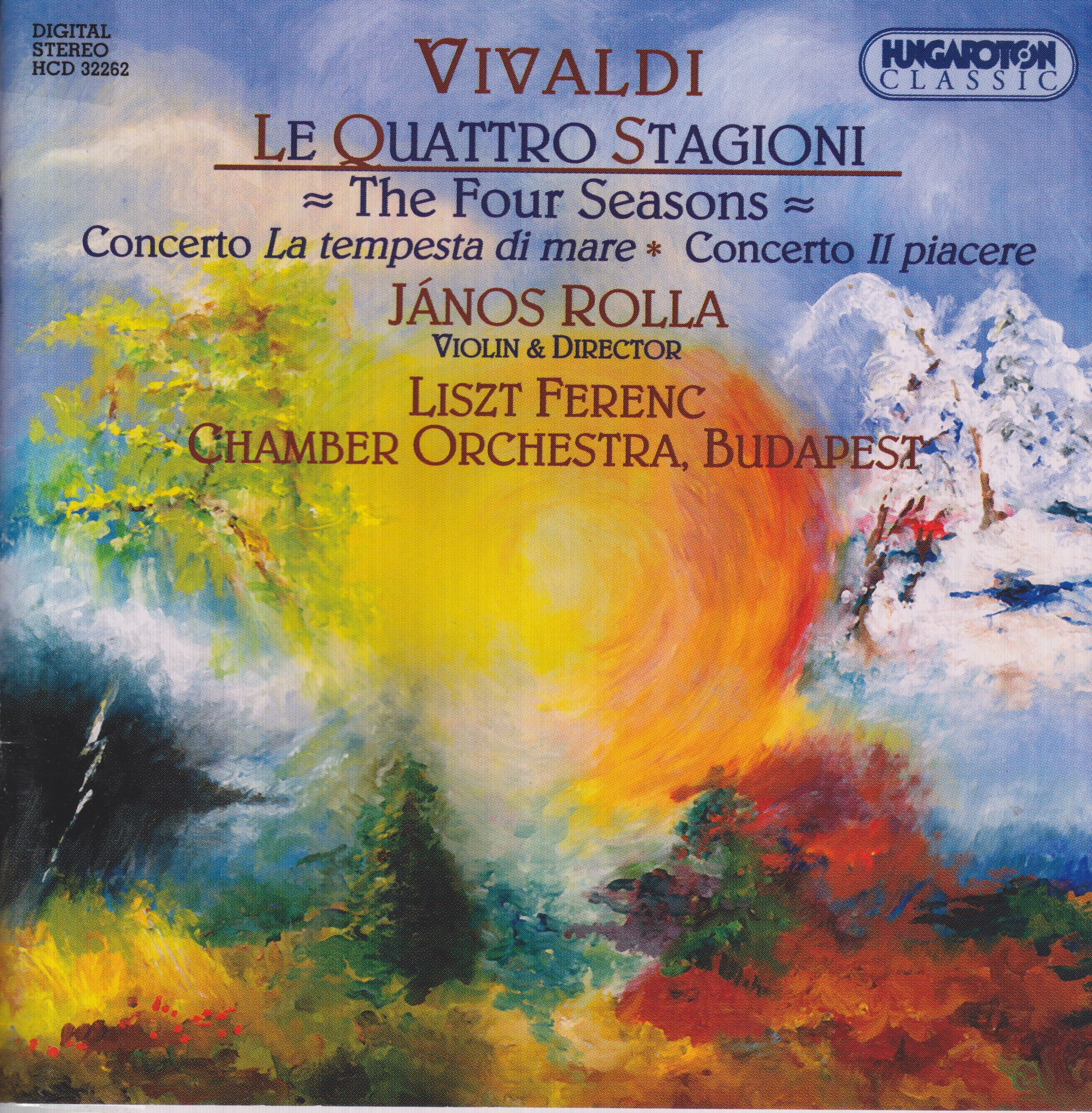 Vivaldi: The Four Season by János Rolla & Franz Liszt Chamber Orchestra album cover