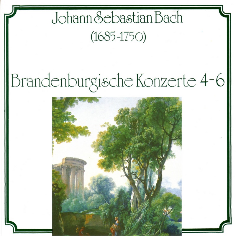 Обложка альбома «Bach: Brandenburgische Konzerte 4-6» — Baroque Studio Orchestra, Christiane Jaccottet & Karel Brazda