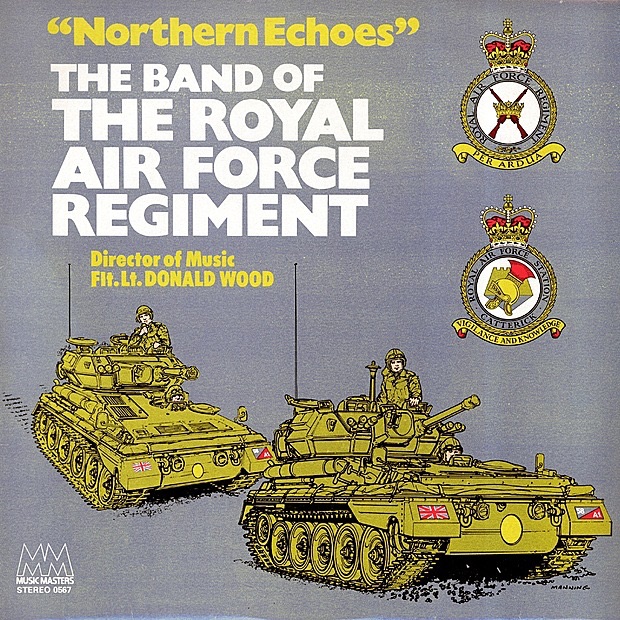 Обложка альбома «Northern Echoes» — The Band of the Royal Air Force Regiment