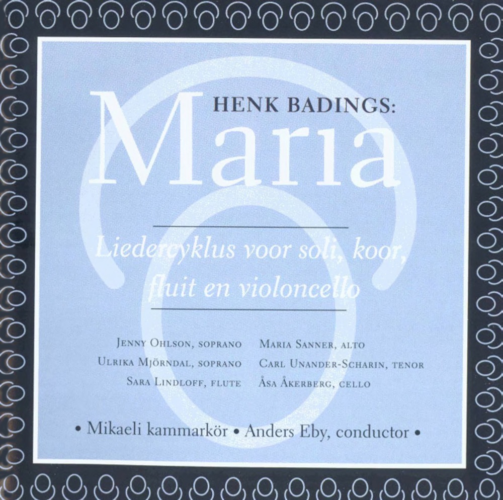 Обложка альбома «Maria» — Åsa Åkerberg, Mikaeli Chamber Choir, Anders Eby, Sarah Lindloff, Ulrika Mjorndal, Jenny Ohlson, Carl Unander-Scharin, Håkan Ekenäs & Maria Sanner