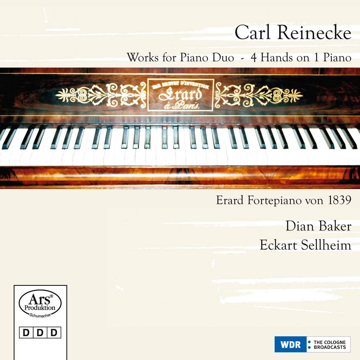 Reinecke: Works for Piano Duo - Piano Four Hands by Eckart Sellheim & Dian Baker album cover