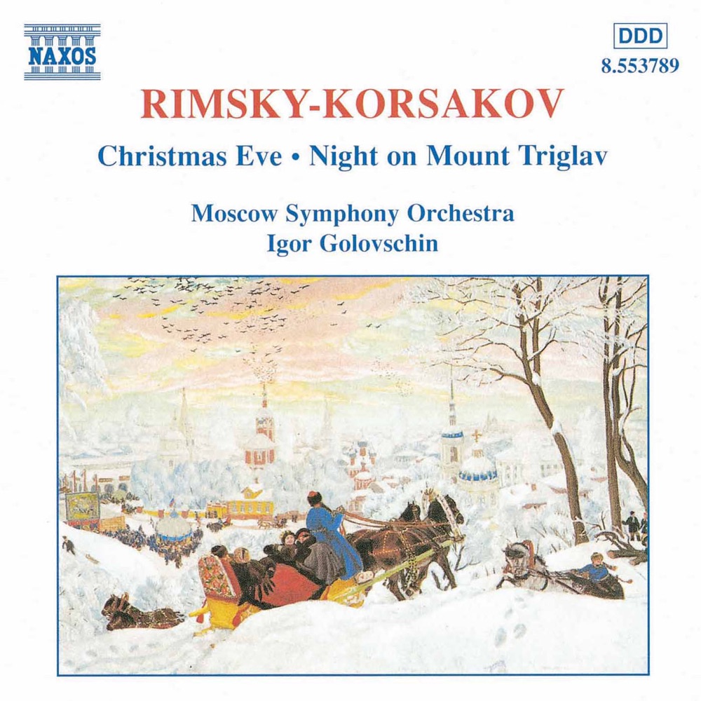 Обложка альбома «Rimsky-Korsakov: Christmas Eve - Night On Mount Triglav» — Moscow Symphony Orchestra