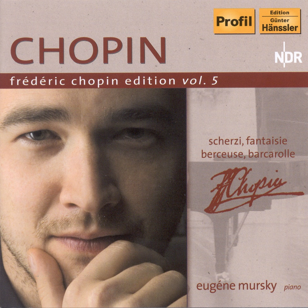 Обложка альбома «Chopin, F.: Chopin Edition, Vol. 5 - Scherzi - Fantasy - Berceuse - Barcarolle» — Eugene Mursky