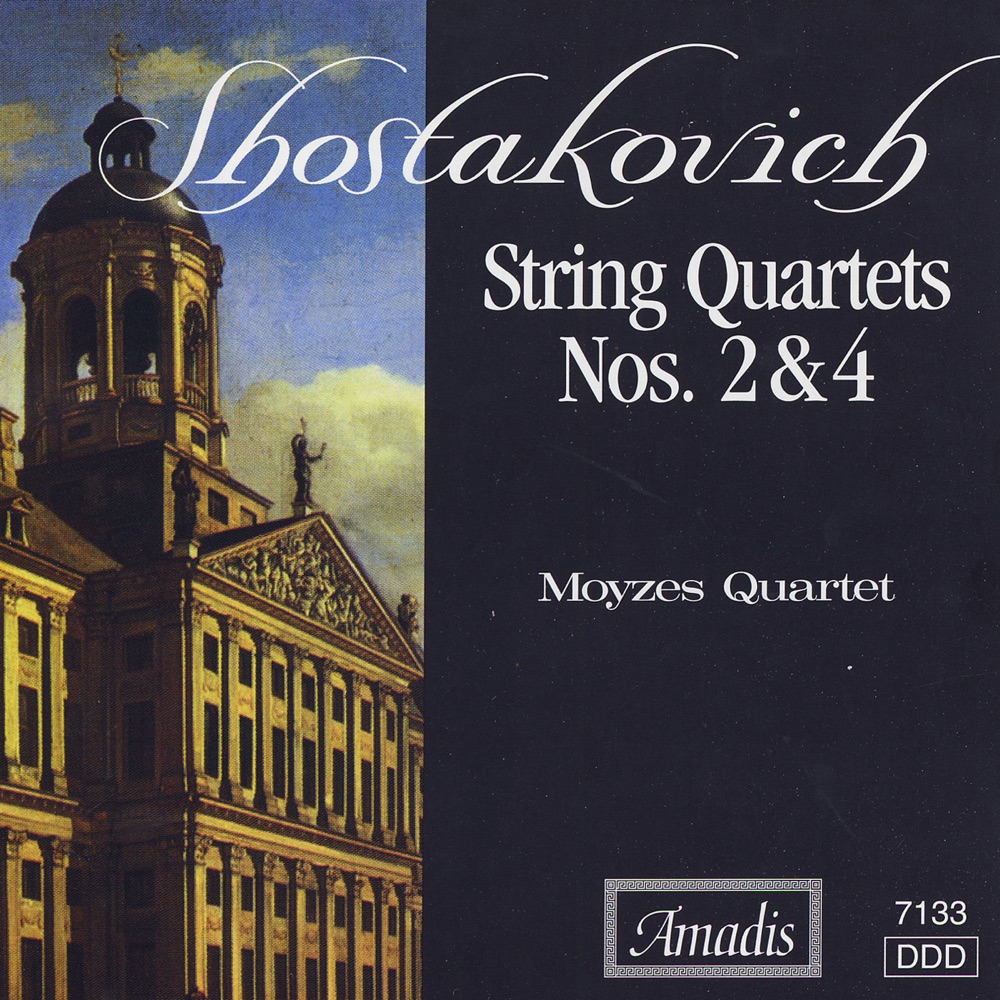 Обложка альбома «Shostakovich: String Quartets Nos. 2 and 4» — Moyzes Quartet