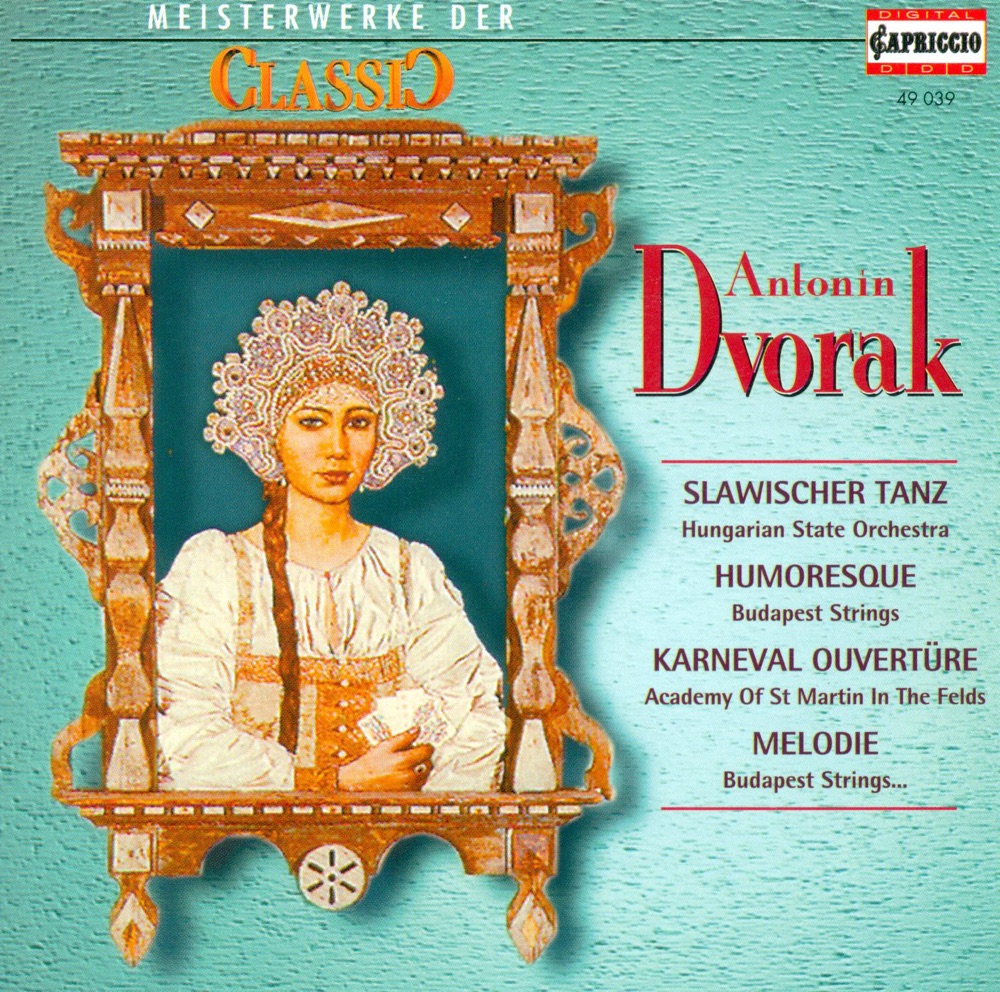 Обложка альбома «Classic Masterworks - Antonin Dvorak» — Hungarian State Orchestra, Ádám Fischer, Academy of St Martin in the Fields, Sir Neville Marriner, Budapest Strings, Béla Bánfalvi, Peter Wohlert, Berlin Chamber Orchestra, Budapest Philharmonic Orchestra, Miklos Szenthelyi, György Gyoriványi-Ráth, Budapest Festival Orchestra, Iván Fischer & Miklós Perényi