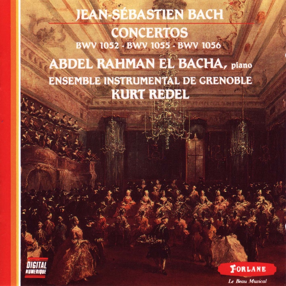 Обложка альбома «Jean Sébastien Bach: Concertos BWV 1052 - BWV 1055 - BWV 1056» — Ensemble Instrumental de Grenoble, Kurt Redel & Abdel Rahman El Bacha